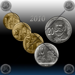 SRBIJA SET kovancev 2010